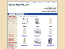 Tablet Screenshot of eemax-heaters.com